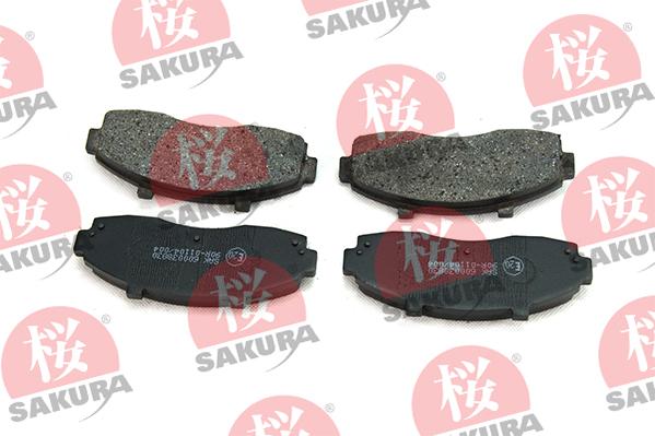 SAKURA 600-03-8830 - Тормозные колодки, дисковые, комплект unicars.by