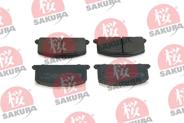 SAKURA 600-20-3710 - Тормозные колодки, дисковые, комплект unicars.by