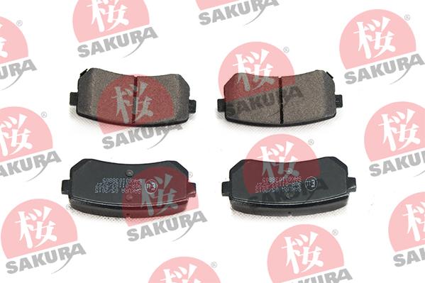 SAKURA 601-03-8805 - Тормозные колодки, дисковые, комплект unicars.by