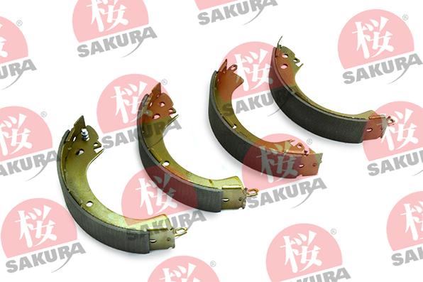 SAKURA 602-50-4250 - Комплект тормозных колодок, барабанные unicars.by