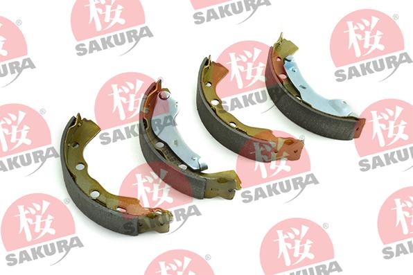 SAKURA 602-50-4280 - Комплект тормозных колодок, барабанные unicars.by