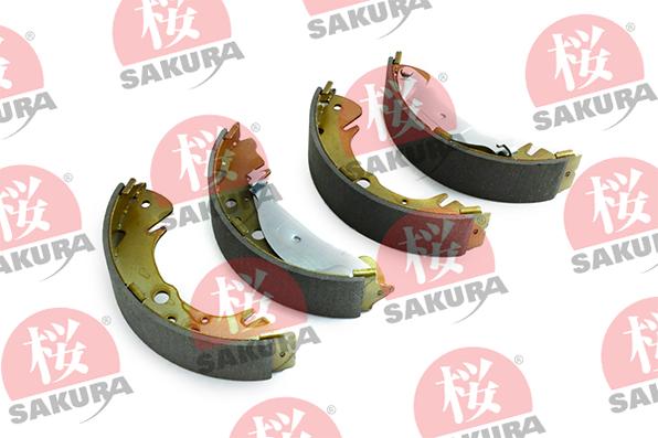 SAKURA 602-00-4602 - Комплект тормозных колодок, барабанные unicars.by