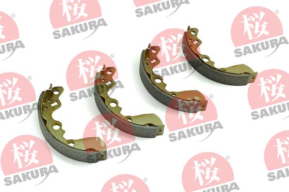 SAKURA 602-80-7060 - Комплект тормозных колодок, барабанные unicars.by