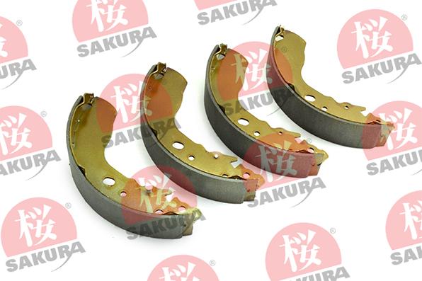 SAKURA 602-80-7070 - Комплект тормозных колодок, барабанные unicars.by