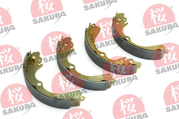 SAKURA 602-70-7622 - Комплект тормозных колодок, барабанные unicars.by