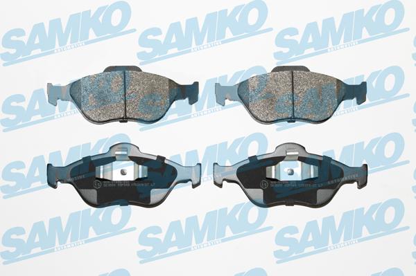 Samko 5SP949 - Тормозные колодки, дисковые, комплект unicars.by