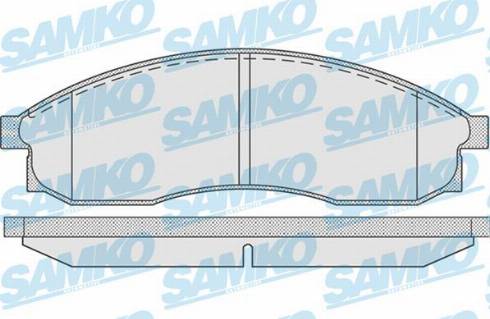 Samko 5SP942 - Тормозные колодки, дисковые, комплект unicars.by