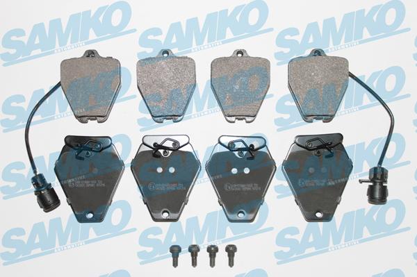 Samko 5SP981 - Тормозные колодки, дисковые, комплект unicars.by