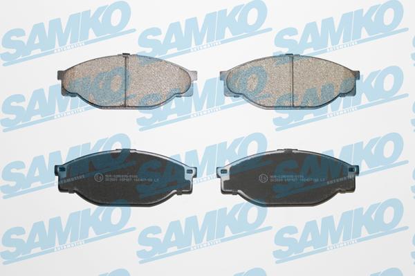 Samko 5SP927 - Тормозные колодки, дисковые, комплект unicars.by