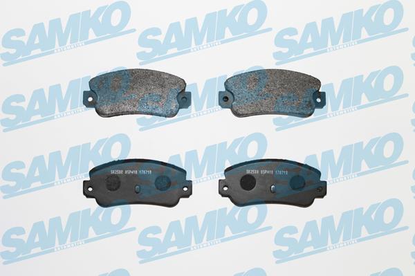 Samko 5SP410 - Тормозные колодки, дисковые, комплект unicars.by