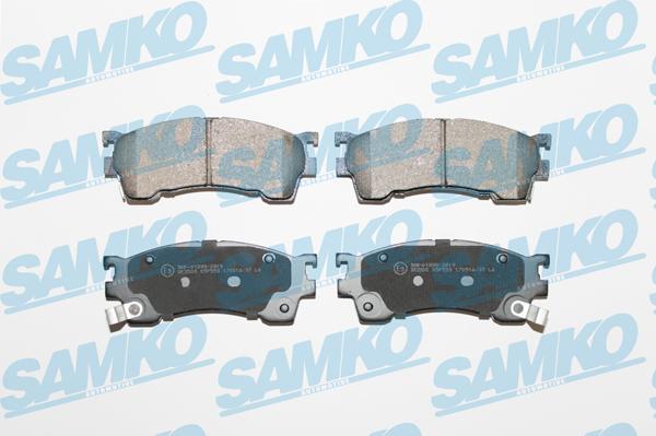 Samko 5SP559 - Тормозные колодки, дисковые, комплект unicars.by