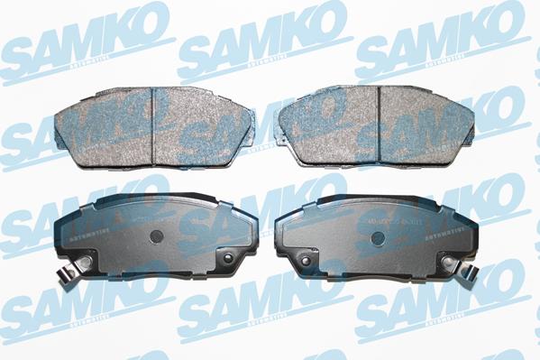 Samko 5SP555 - Тормозные колодки, дисковые, комплект unicars.by