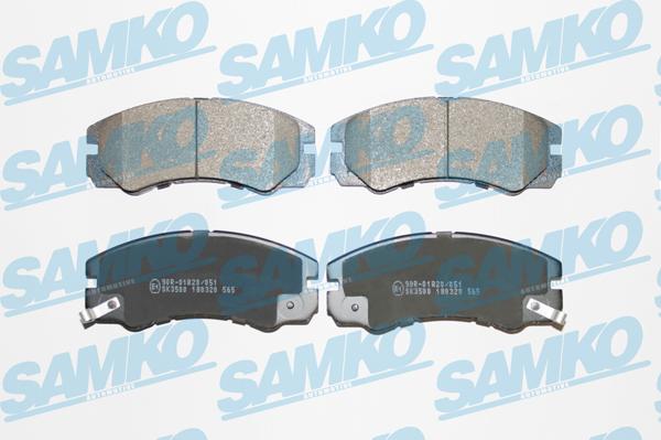 Samko 5SP565 - Тормозные колодки, дисковые, комплект unicars.by