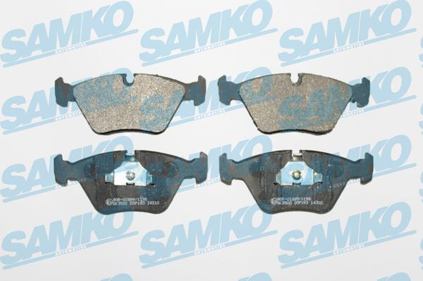 Samko 5SP193 - Тормозные колодки, дисковые, комплект unicars.by