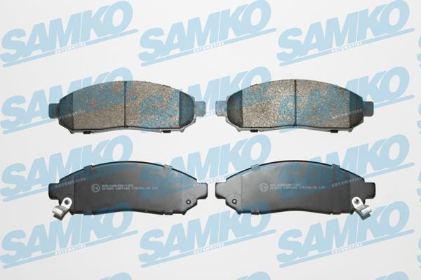 Samko 5SP1495 - Тормозные колодки, дисковые, комплект unicars.by