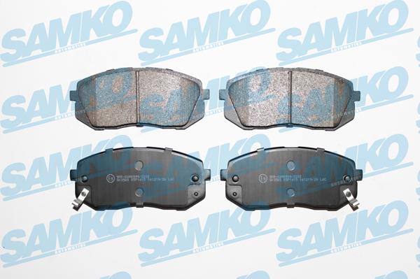 Samko 5SP1415 - Тормозные колодки, дисковые, комплект unicars.by