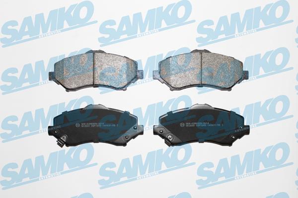 Samko 5SP1549 - Тормозные колодки, дисковые, комплект unicars.by