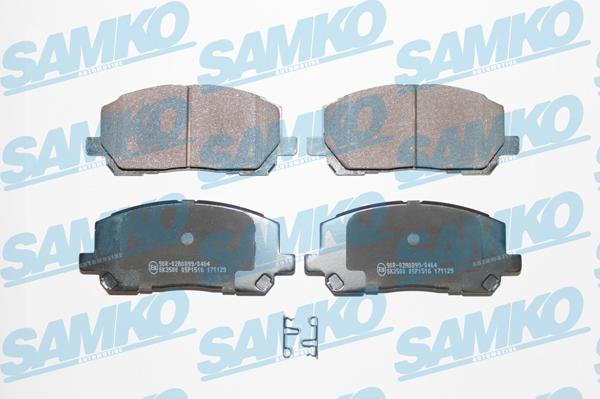 Samko 5SP1516 - Тормозные колодки, дисковые, комплект unicars.by