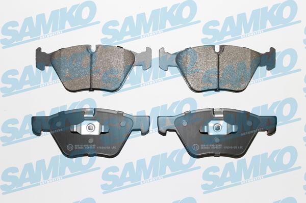 Samko 5SP1511 - Тормозные колодки, дисковые, комплект unicars.by