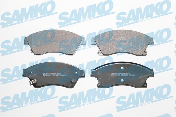 Samko 5SP1581 - Тормозные колодки, дисковые, комплект unicars.by