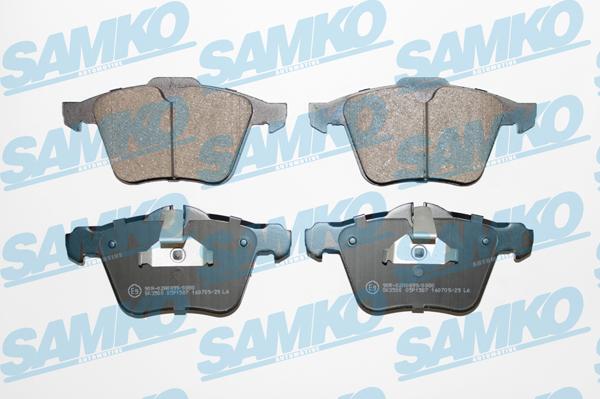 Samko 5SP1587 - Тормозные колодки, дисковые, комплект unicars.by