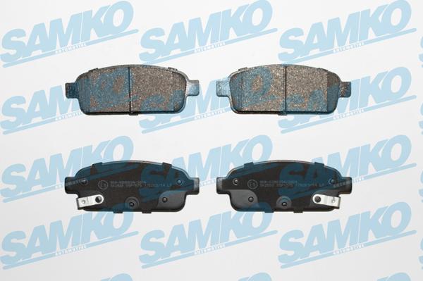 Samko 5SP1575 - Тормозные колодки, дисковые, комплект unicars.by