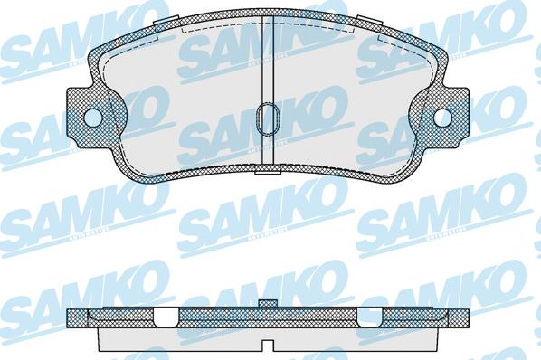 Samko 5SP106 - Тормозные колодки, дисковые, комплект unicars.by