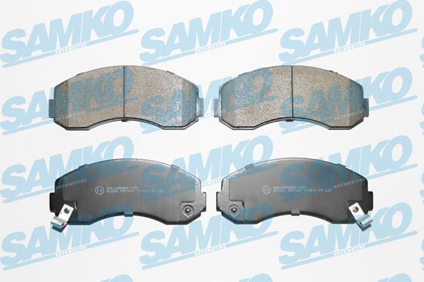 Samko 5SP1007 - Тормозные колодки, дисковые, комплект unicars.by