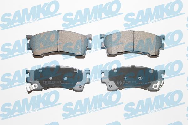 Samko 5SP1017 - Тормозные колодки, дисковые, комплект unicars.by