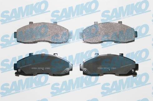 Samko 5SP1020 - Тормозные колодки, дисковые, комплект unicars.by