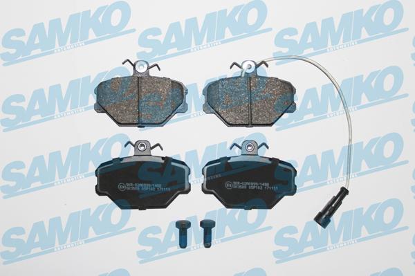 Samko 5SP102 - Тормозные колодки, дисковые, комплект unicars.by