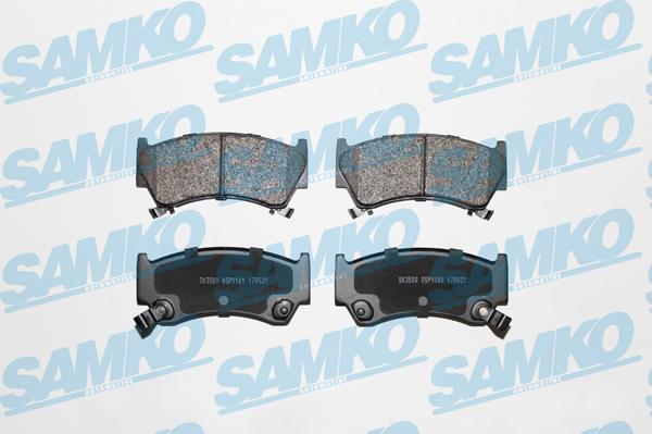 Samko 5SP1101 - Тормозные колодки, дисковые, комплект unicars.by