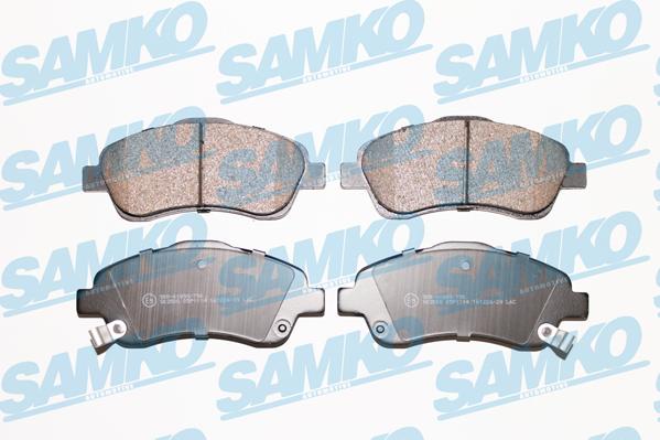 Samko 5SP1114 - Тормозные колодки, дисковые, комплект unicars.by