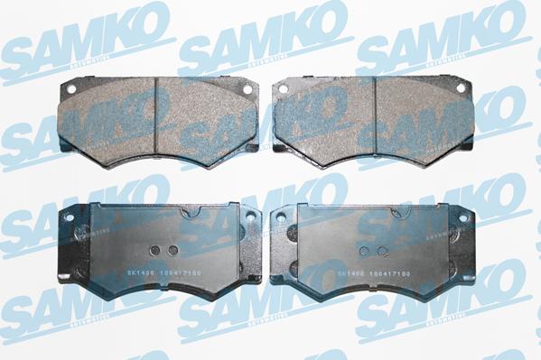 Samko 5SP180 - Тормозные колодки, дисковые, комплект unicars.by