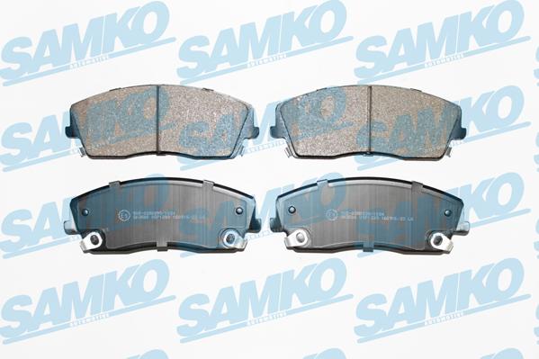 Samko 5SP1399 - Тормозные колодки, дисковые, комплект unicars.by