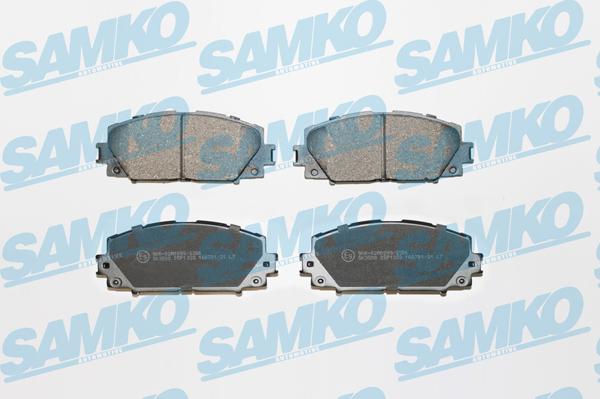 Samko 5SP1333 - Тормозные колодки, дисковые, комплект unicars.by