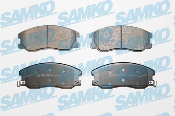 Samko 5SP1322 - Тормозные колодки, дисковые, комплект unicars.by