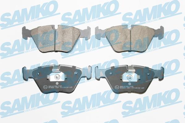 Samko 5SP1251 - Тормозные колодки, дисковые, комплект unicars.by