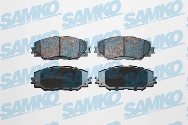 Samko 5SP1258 - Тормозные колодки, дисковые, комплект unicars.by