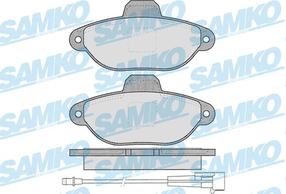 Samko 5SP1262 - Тормозные колодки, дисковые, комплект unicars.by