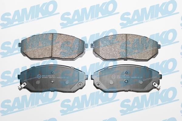 Samko 5SP1207 - Тормозные колодки, дисковые, комплект unicars.by