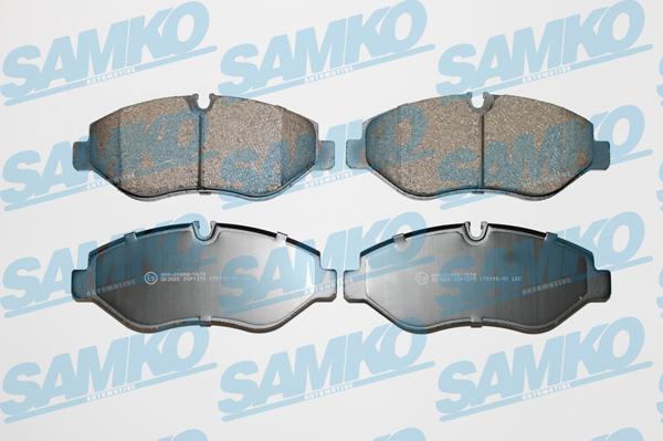 Samko 5SP1275 - Тормозные колодки, дисковые, комплект unicars.by