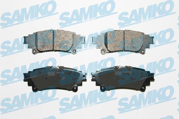 Samko 5SP1746 - Тормозные колодки, дисковые, комплект unicars.by