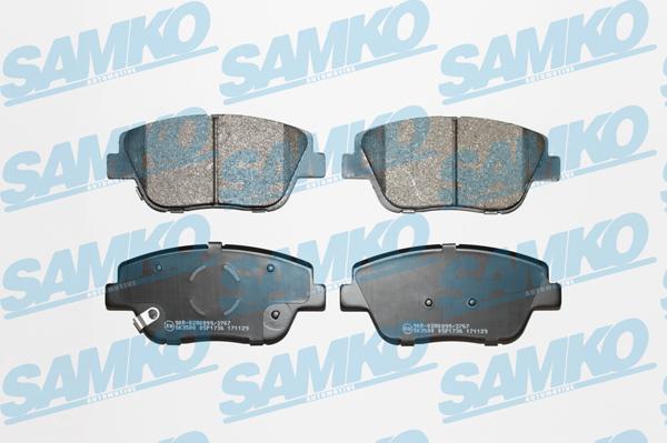 Samko 5SP1736 - Тормозные колодки, дисковые, комплект unicars.by