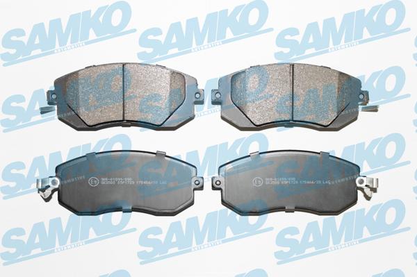 Samko 5SP1729 - Тормозные колодки, дисковые, комплект unicars.by