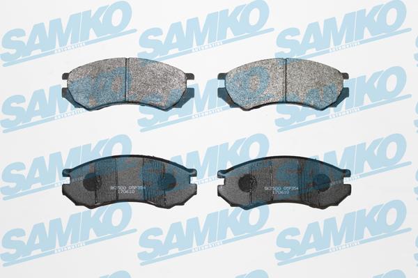 Samko 5SP354 - Тормозные колодки, дисковые, комплект unicars.by