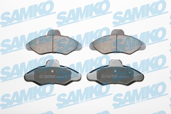 Samko 5SP383 - Тормозные колодки, дисковые, комплект unicars.by