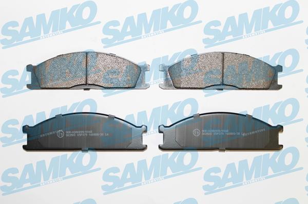 Samko 5SP379 - Тормозные колодки, дисковые, комплект unicars.by