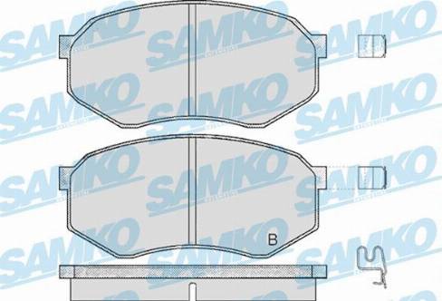 Samko 5SP374 - Тормозные колодки, дисковые, комплект unicars.by