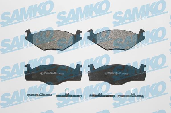 Samko 5SP224 - Тормозные колодки, дисковые, комплект unicars.by